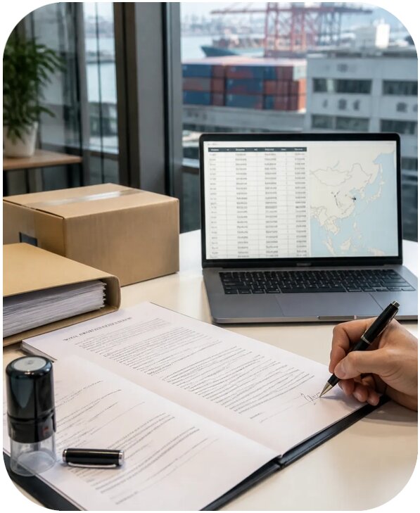 Договор поставки товара из Китая по цене от 7625 р. | Фиалан-Чхв